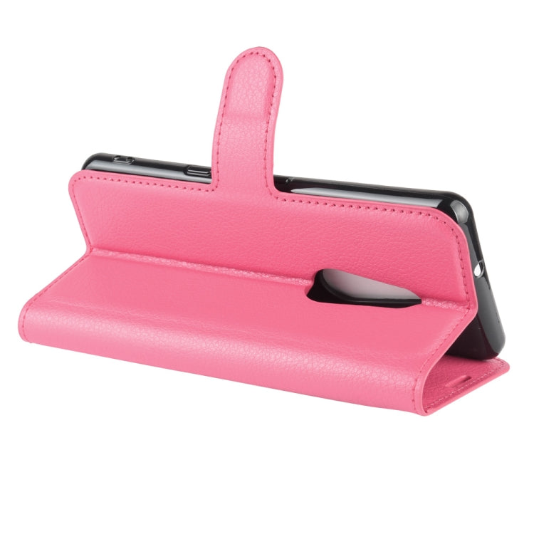 For Arrows Be4 F-41A Litchi Texture Horizontal Flip Protective Case with Holder & Card Slots & Wallet