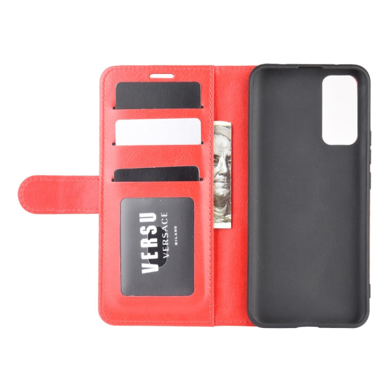 For Huawei Honor 30 R64 Texture Single Horizontal Flip Protective Case with Holder & Card Slots & Wallet& Photo Frame