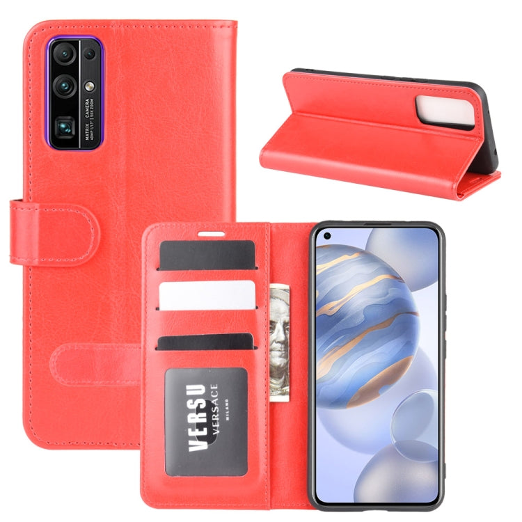 For Huawei Honor 30 R64 Texture Single Horizontal Flip Protective Case with Holder & Card Slots & Wallet& Photo Frame