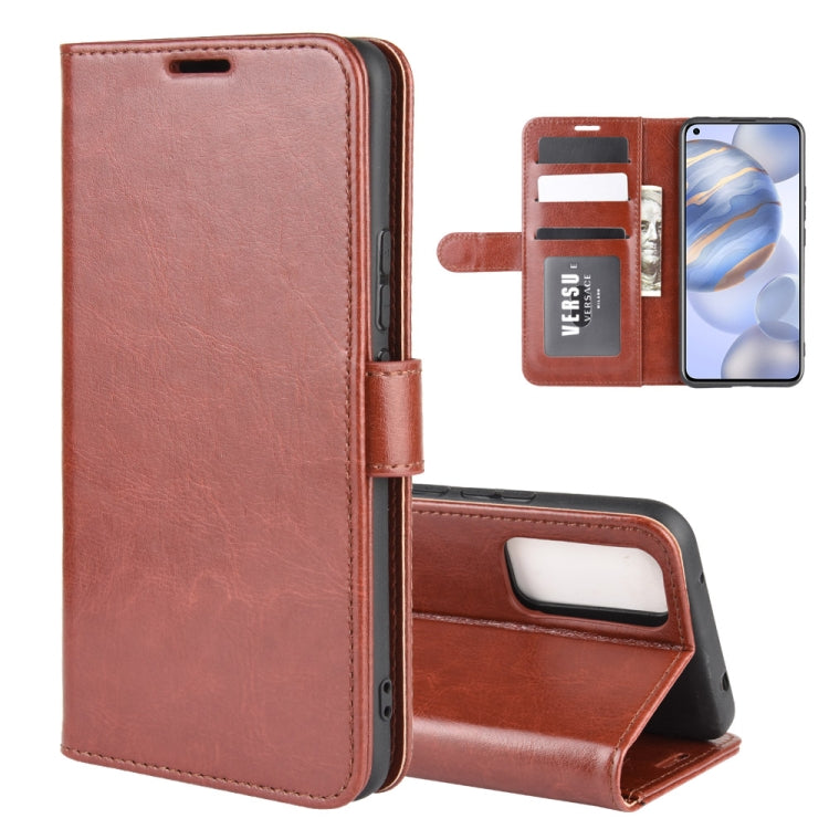 For Huawei Honor 30 R64 Texture Single Horizontal Flip Protective Case with Holder & Card Slots & Wallet& Photo Frame