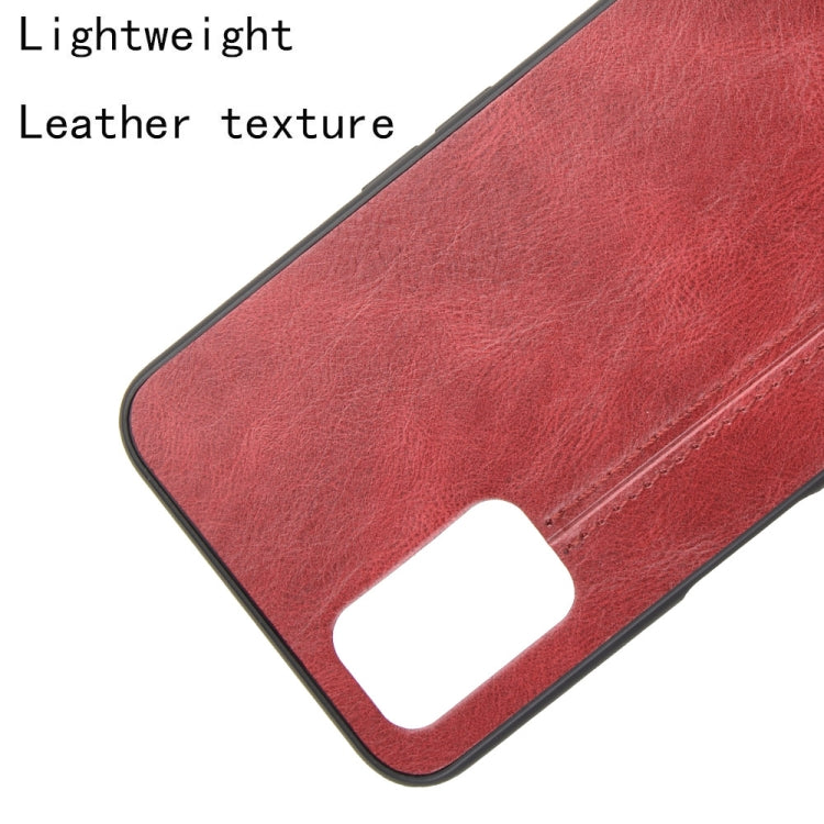 For Oppo A52 Shockproof Sewing Cow Pattern Skin PC + PU + TPU Case