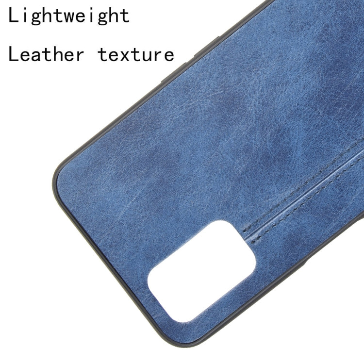 For Oppo A52 Shockproof Sewing Cow Pattern Skin PC + PU + TPU Case