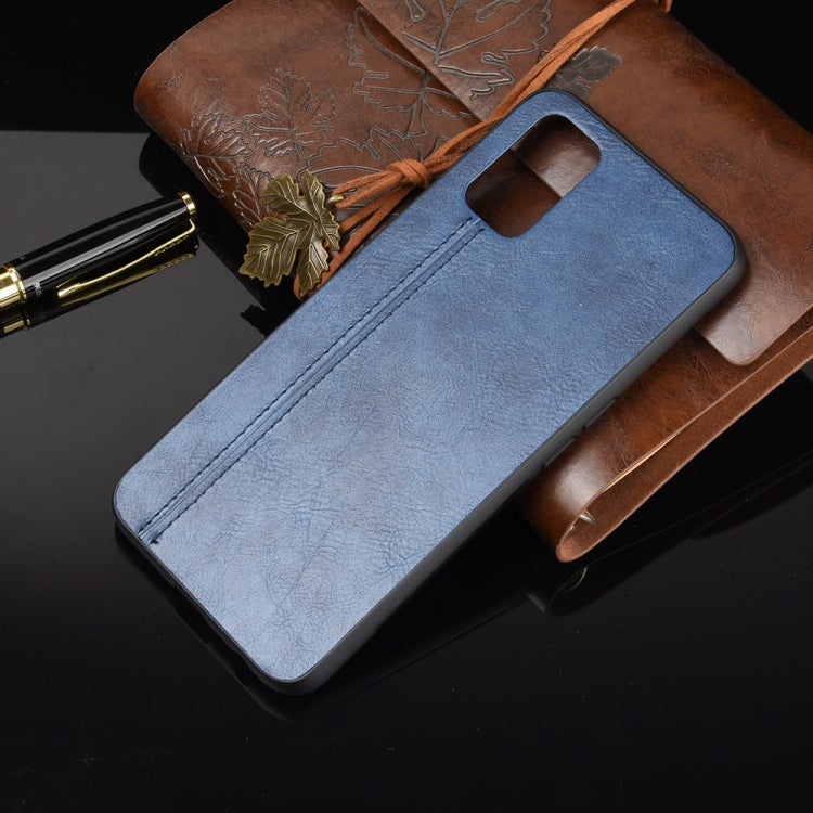 For Oppo A52 Shockproof Sewing Cow Pattern Skin PC + PU + TPU Case