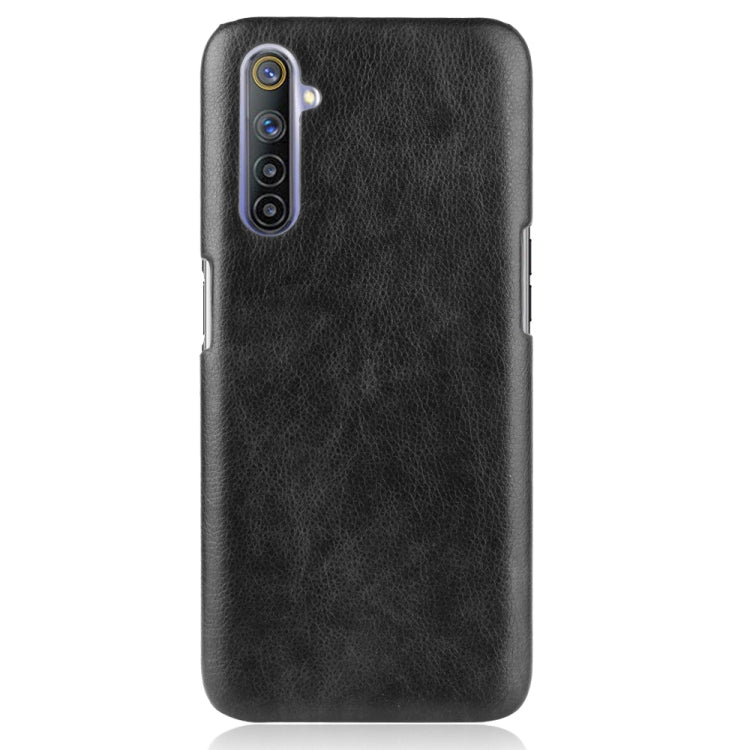 For Oppo Realme 6 Shockproof Litchi Texture PC + PU Case
