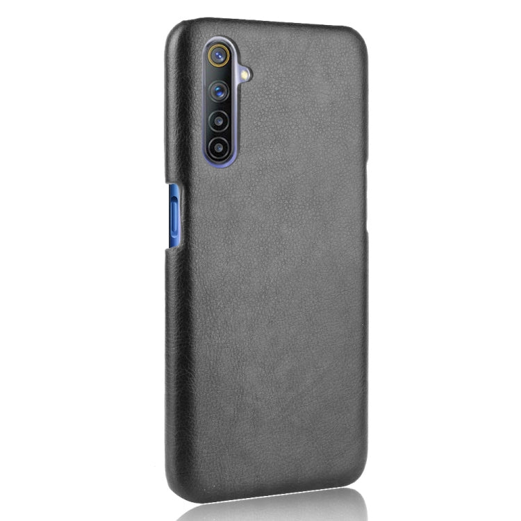 For Oppo Realme 6 Shockproof Litchi Texture PC + PU Case