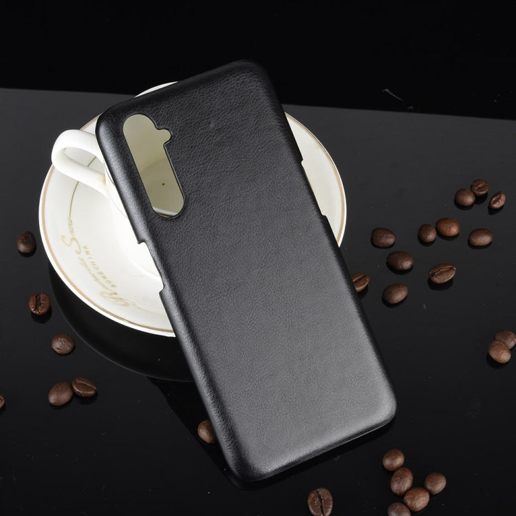 For Oppo Realme 6 Shockproof Litchi Texture PC + PU Case