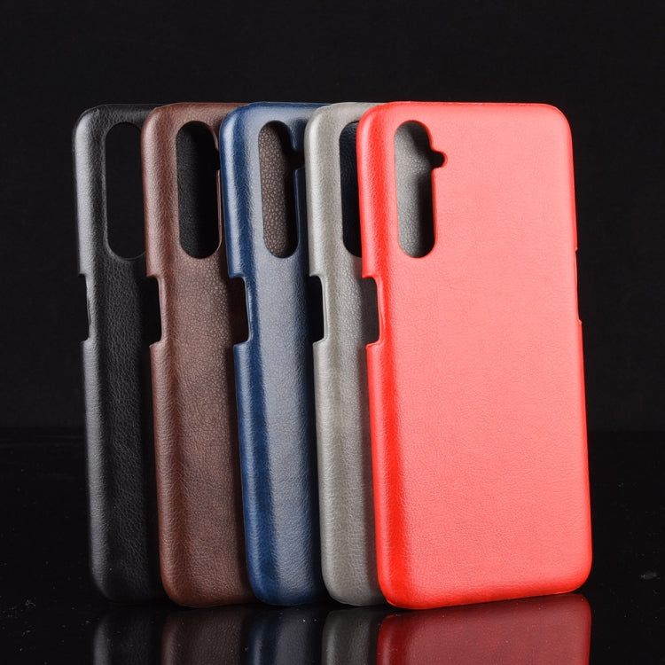 For Oppo Realme 6 Shockproof Litchi Texture PC + PU Case