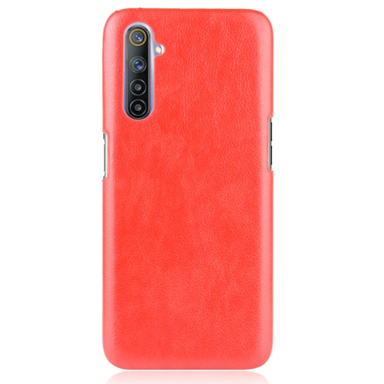 For Oppo Realme 6 Shockproof Litchi Texture PC + PU Case