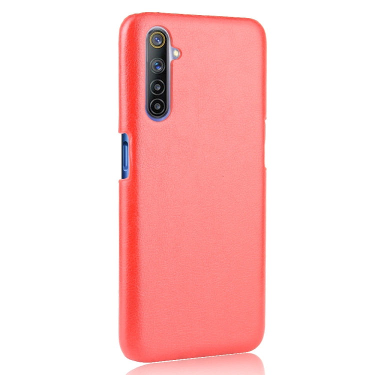 For Oppo Realme 6 Shockproof Litchi Texture PC + PU Case