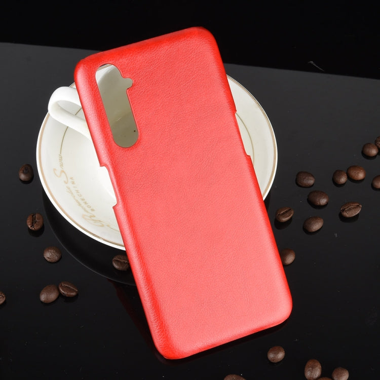 For Oppo Realme 6 Shockproof Litchi Texture PC + PU Case