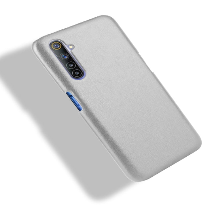 For Oppo Realme 6 Shockproof Litchi Texture PC + PU Case