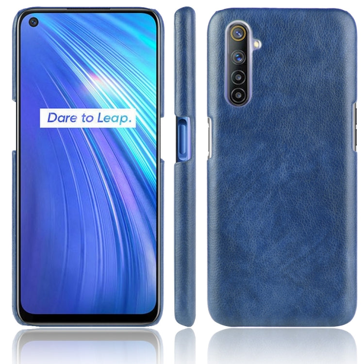 For Oppo Realme 6 Shockproof Litchi Texture PC + PU Case