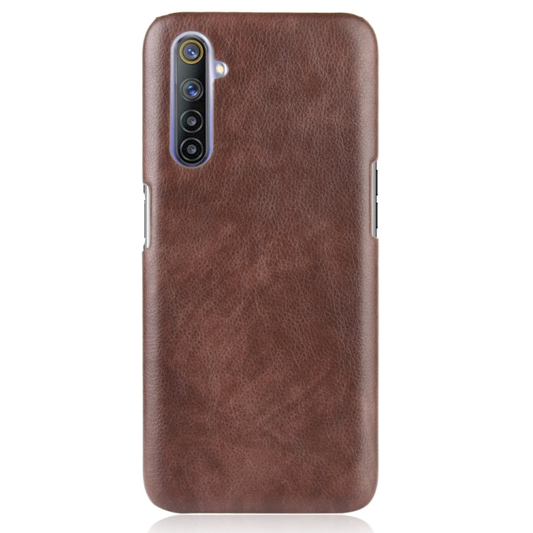 For Oppo Realme 6 Shockproof Litchi Texture PC + PU Case