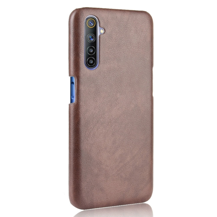 For Oppo Realme 6 Shockproof Litchi Texture PC + PU Case