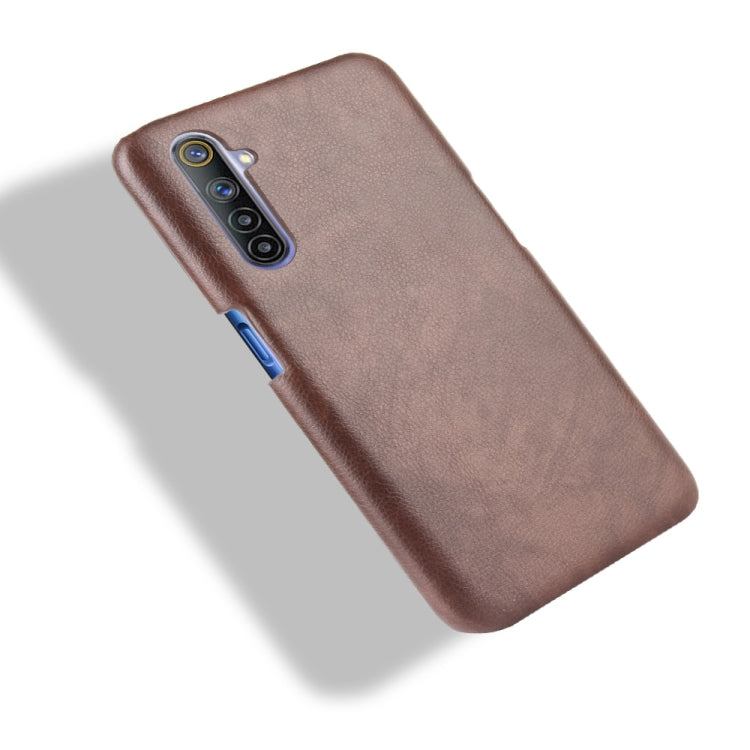 For Oppo Realme 6 Shockproof Litchi Texture PC + PU Case