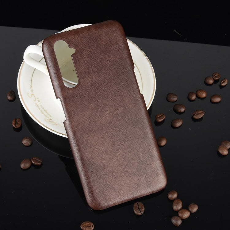 For Oppo Realme 6 Shockproof Litchi Texture PC + PU Case