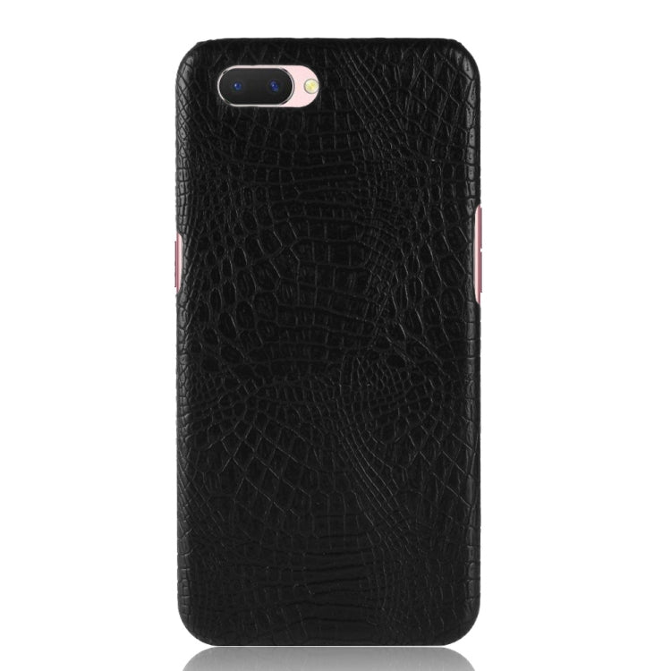 For Oppo A12e Shockproof Crocodile Texture PC + PU Case