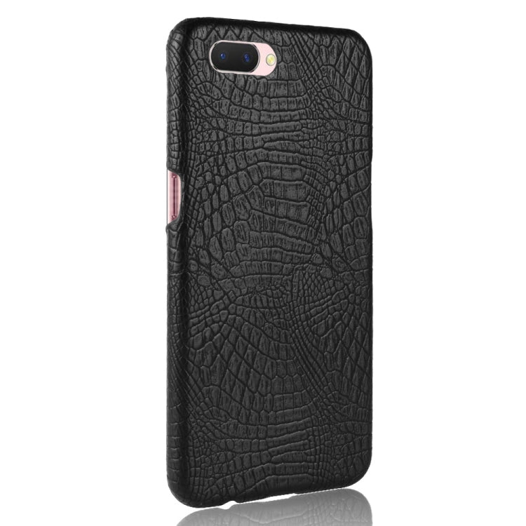 For Oppo A12e Shockproof Crocodile Texture PC + PU Case