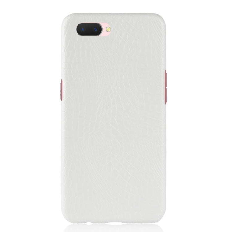 For Oppo A12e Shockproof Crocodile Texture PC + PU Case