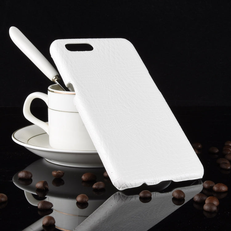 For Oppo A12e Shockproof Crocodile Texture PC + PU Case