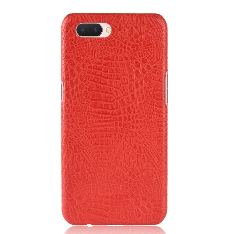 For Oppo A12e Shockproof Crocodile Texture PC + PU Case