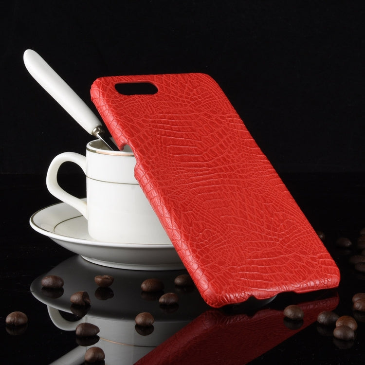For Oppo A12e Shockproof Crocodile Texture PC + PU Case