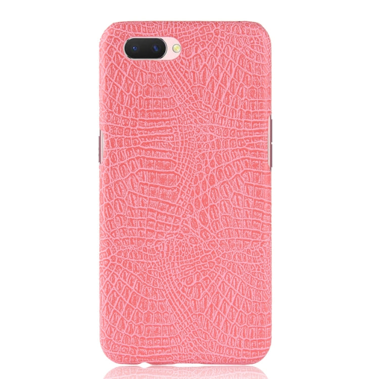 For Oppo A12e Shockproof Crocodile Texture PC + PU Case