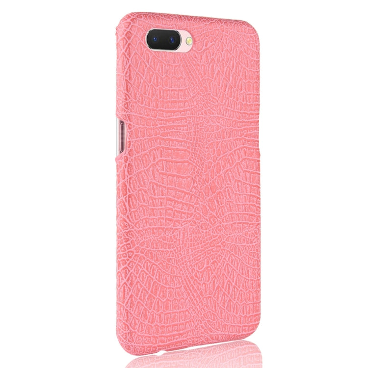 For Oppo A12e Shockproof Crocodile Texture PC + PU Case