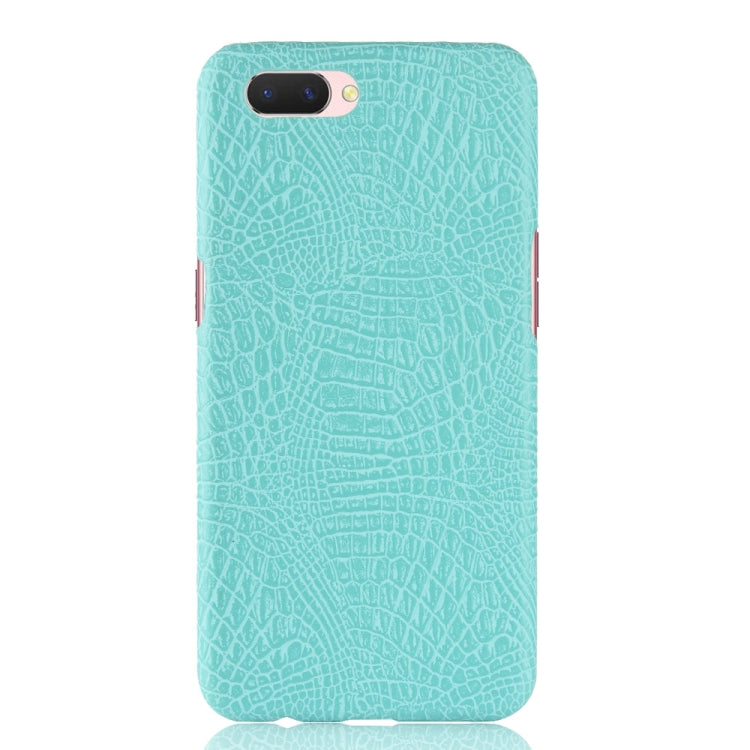 For Oppo A12e Shockproof Crocodile Texture PC + PU Case