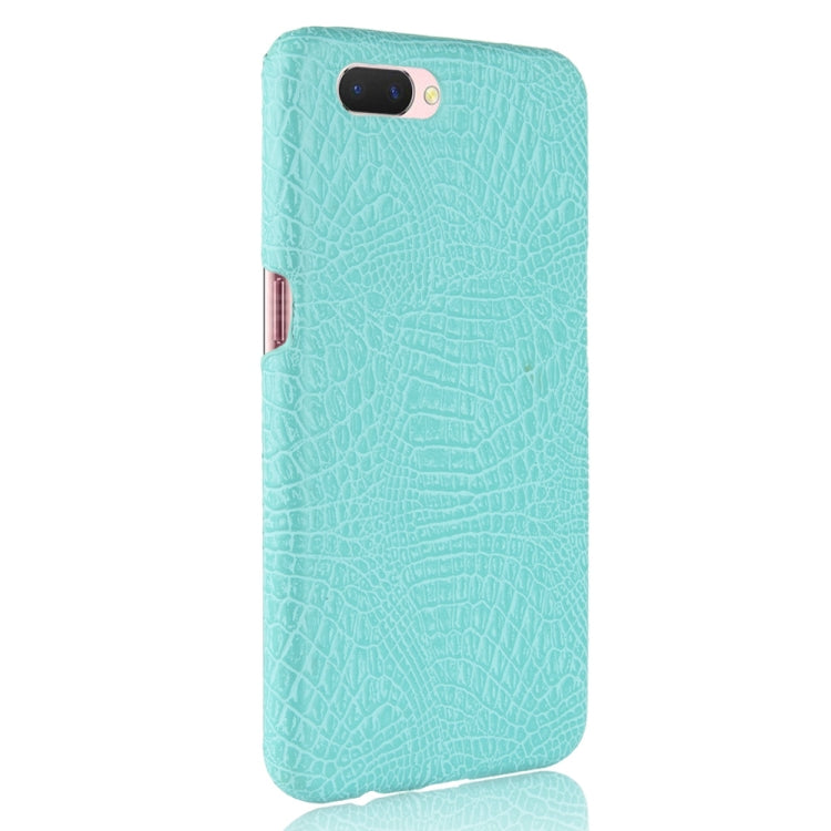 For Oppo A12e Shockproof Crocodile Texture PC + PU Case