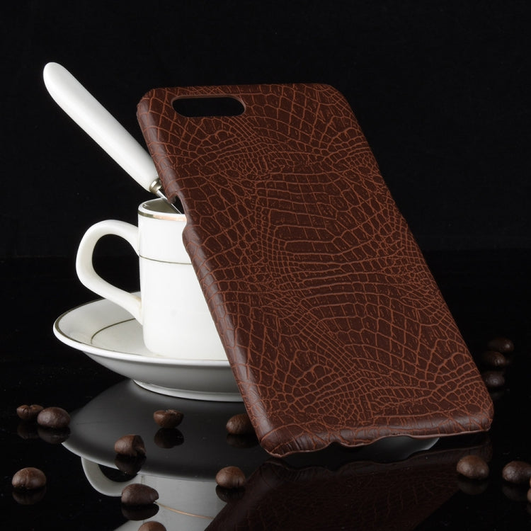 For Oppo A12e Shockproof Crocodile Texture PC + PU Case