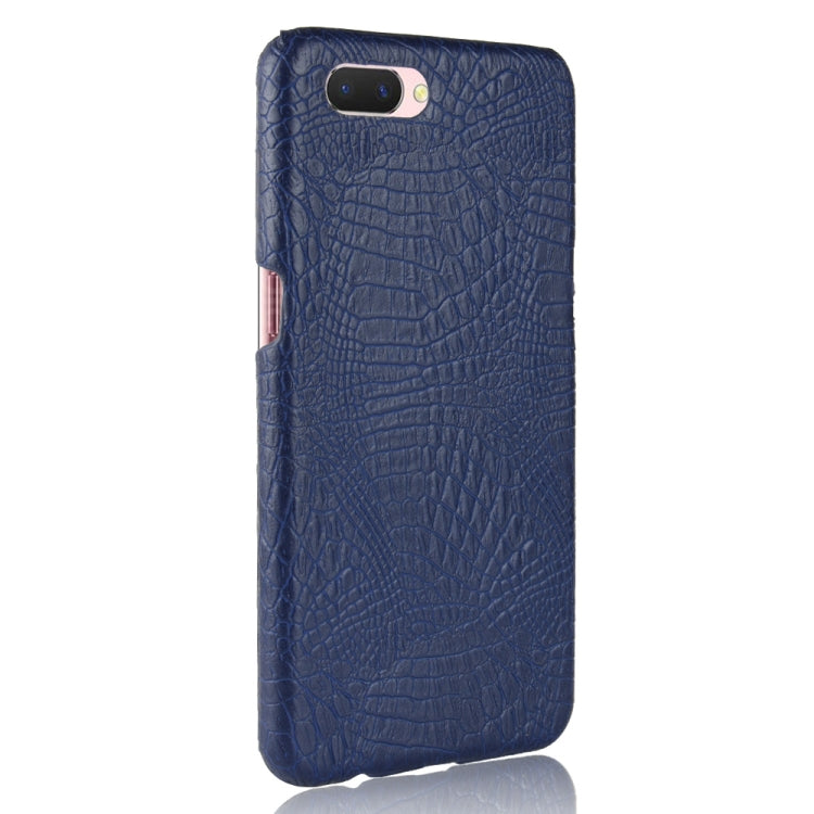 For Oppo A12e Shockproof Crocodile Texture PC + PU Case