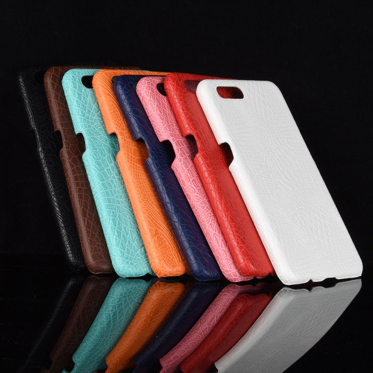 For Oppo A12e Shockproof Crocodile Texture PC + PU Case