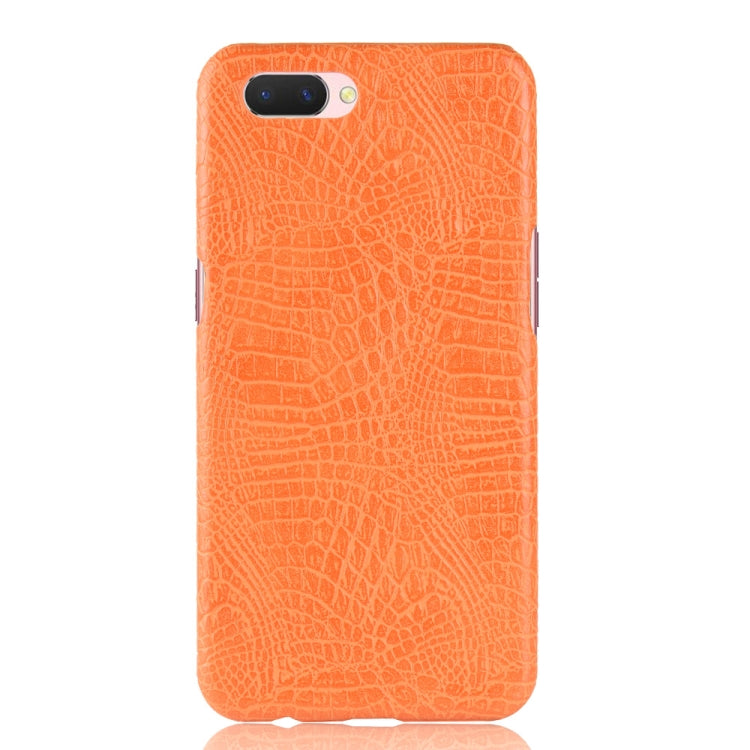 For Oppo A12e Shockproof Crocodile Texture PC + PU Case