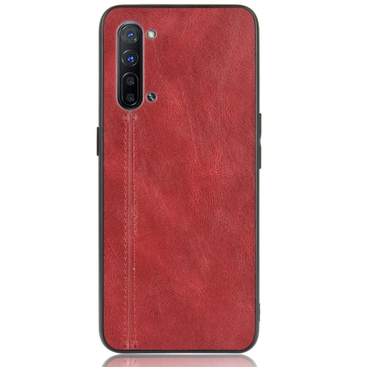For Oppo Find X2 Lite Shockproof Sewing Cow Pattern Skin PC + PU + TPU Case