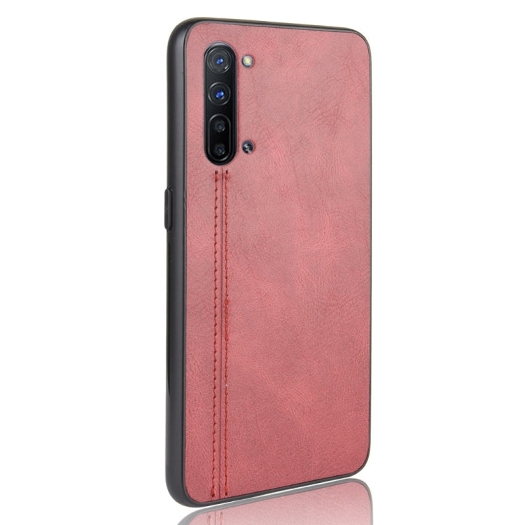 For Oppo Find X2 Lite Shockproof Sewing Cow Pattern Skin PC + PU + TPU Case