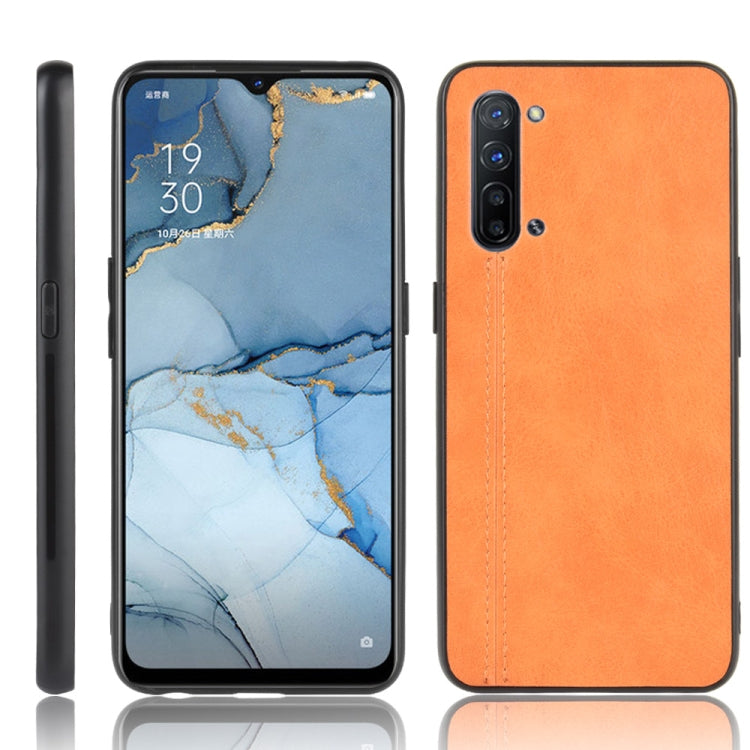 For Oppo Find X2 Lite Shockproof Sewing Cow Pattern Skin PC + PU + TPU Case