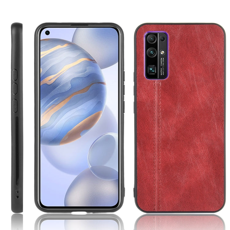 For Huawei Honor 30 Shockproof Sewing Cow Pattern Skin PC + PU + TPU Case