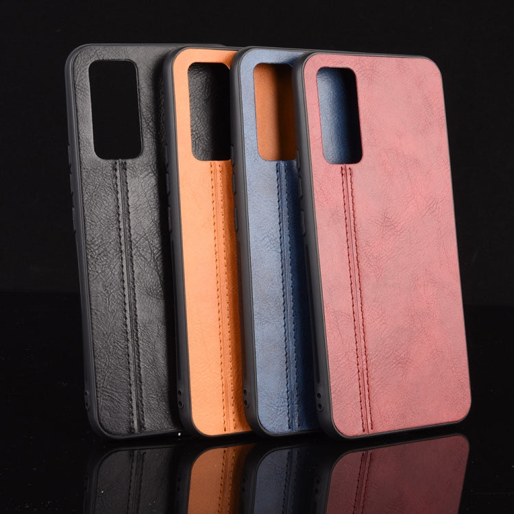 For Huawei Honor 30 Shockproof Sewing Cow Pattern Skin PC + PU + TPU Case