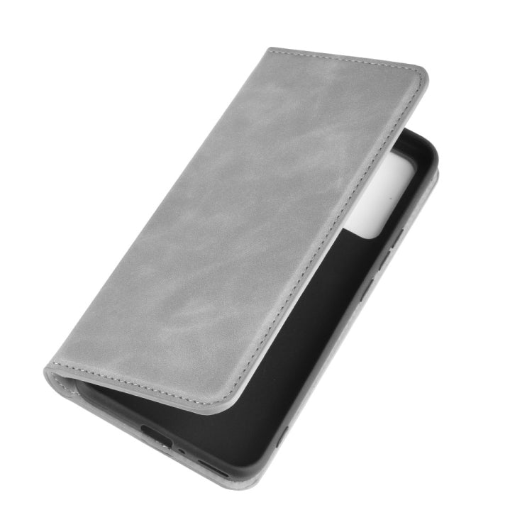 For Huawei Honor 30 Retro-skin Business Magnetic Suction Leather Case with Holder & Card Slots & Wallet