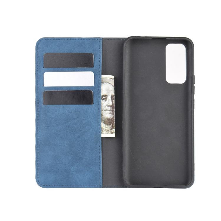 For Huawei Honor 30 Retro-skin Business Magnetic Suction Leather Case with Holder & Card Slots & Wallet