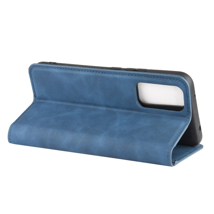 For Huawei Honor 30 Retro-skin Business Magnetic Suction Leather Case with Holder & Card Slots & Wallet