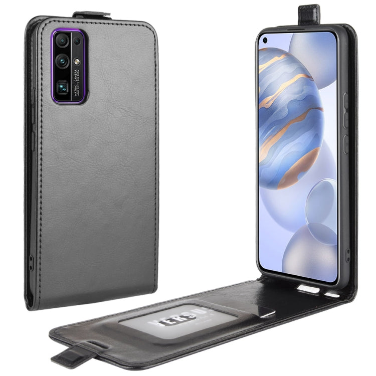 For Huawei Honor 30 R64 Texture Single Vertical Flip Leather Protective Case with Card Slots & Photo Frame