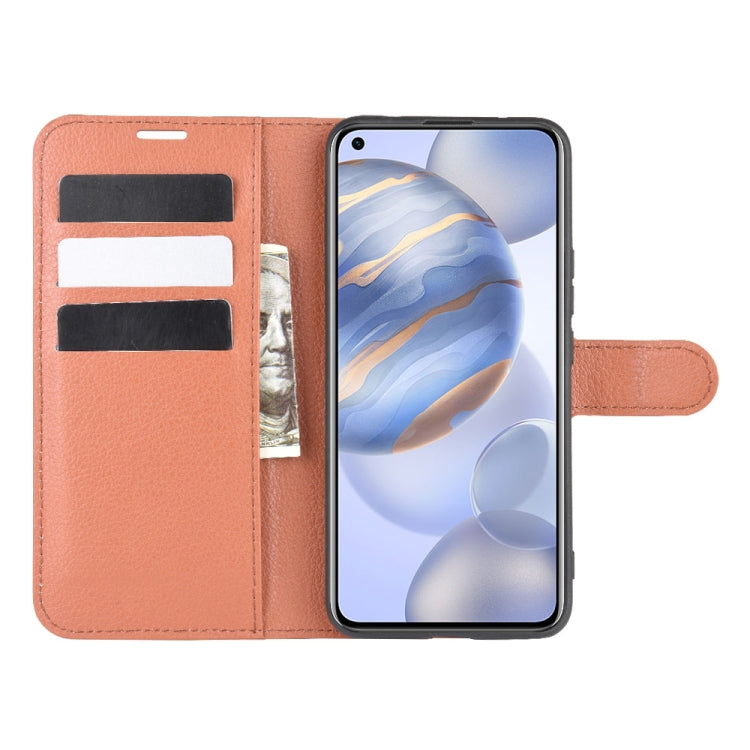 For Huawei Honor 30 Litchi Texture Horizontal Flip Protective Case with Holder & Card Slots & Wallet