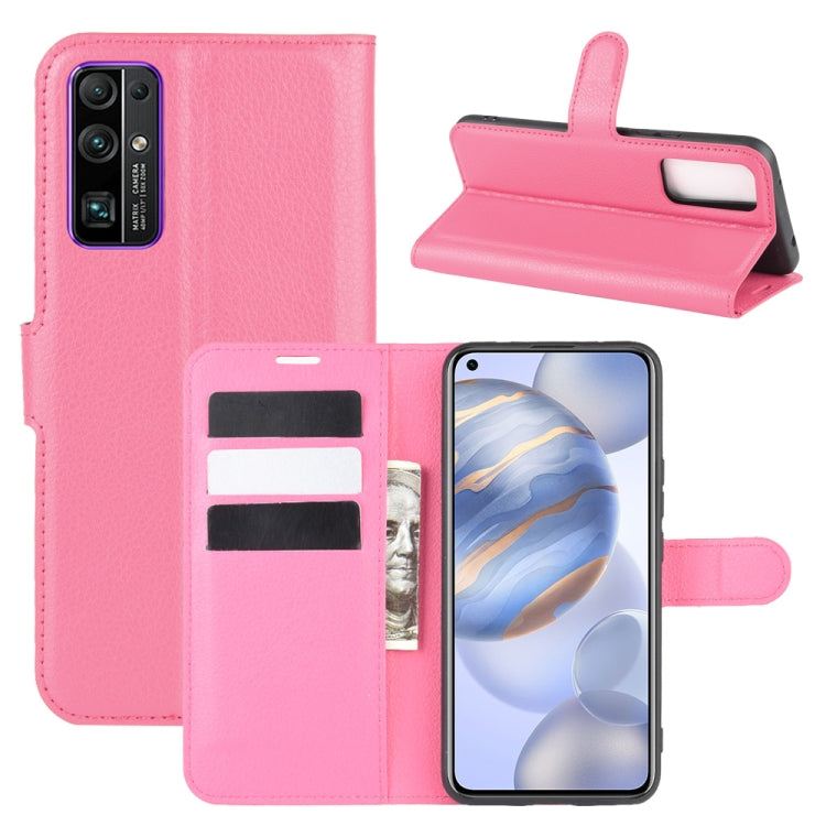 For Huawei Honor 30 Litchi Texture Horizontal Flip Protective Case with Holder & Card Slots & Wallet