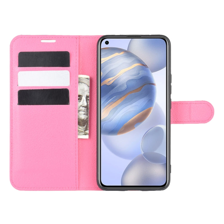 For Huawei Honor 30 Litchi Texture Horizontal Flip Protective Case with Holder & Card Slots & Wallet