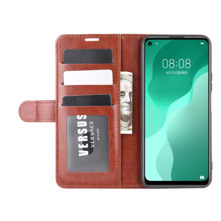 For Huawei Nova 7 SE R64 Texture Single Horizontal Flip Protective Case with Holder & Card Slots & Wallet& Photo Frame