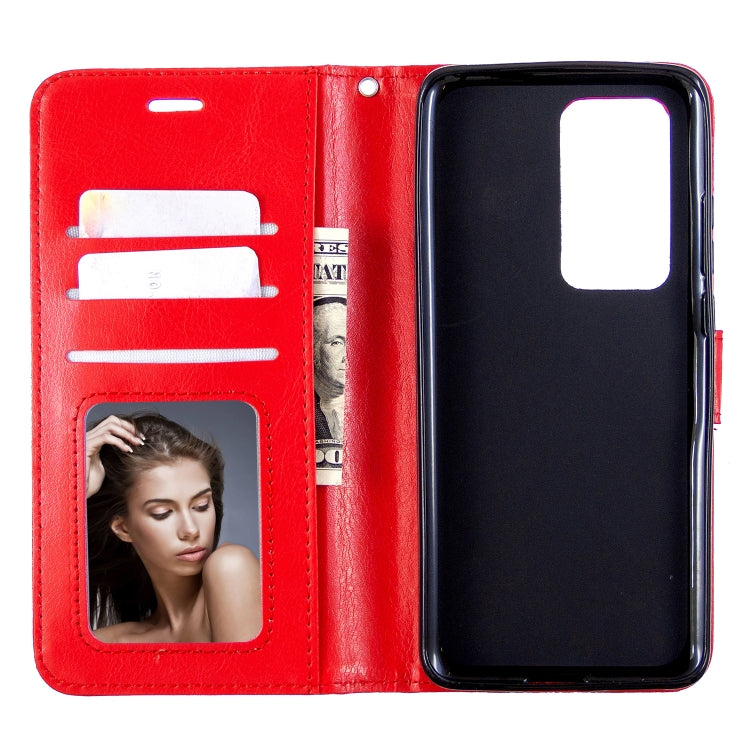 For Huawei P40 Pro Crazy Horse Texture Horizontal Flip Leather Case with Holder & Card Slots & Wallet & Photo Frame