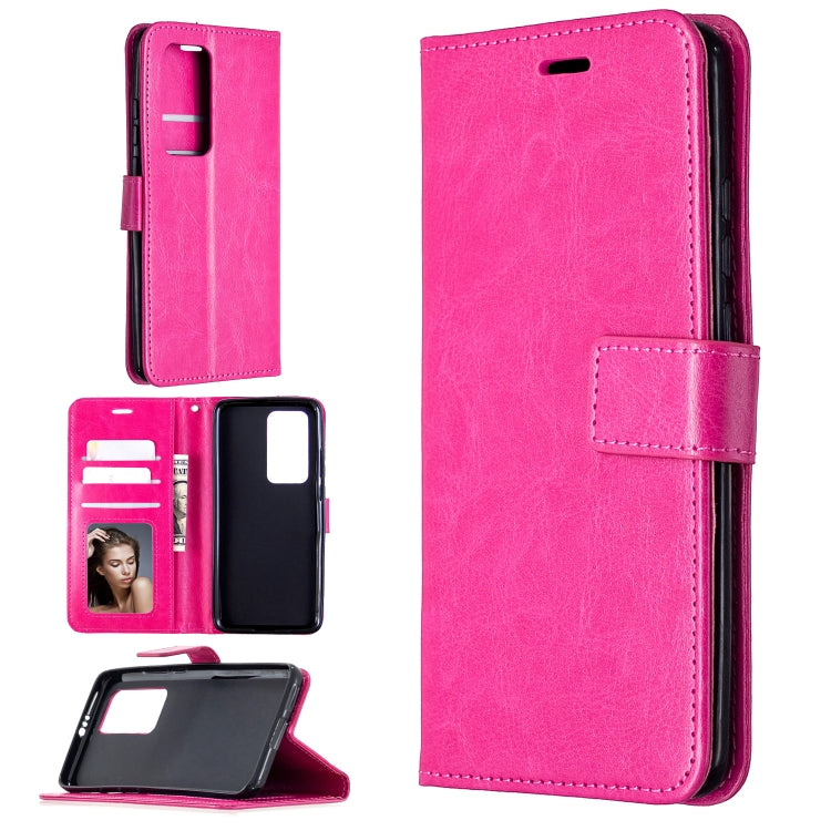 For Huawei P40 Pro Crazy Horse Texture Horizontal Flip Leather Case with Holder & Card Slots & Wallet & Photo Frame