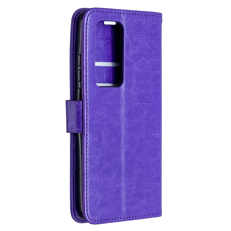 For Huawei P40 Pro Crazy Horse Texture Horizontal Flip Leather Case with Holder & Card Slots & Wallet & Photo Frame